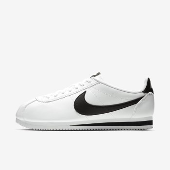 Nike Classic Cortez - Női Utcai Cipő - Fehér/Fehér/Fekete